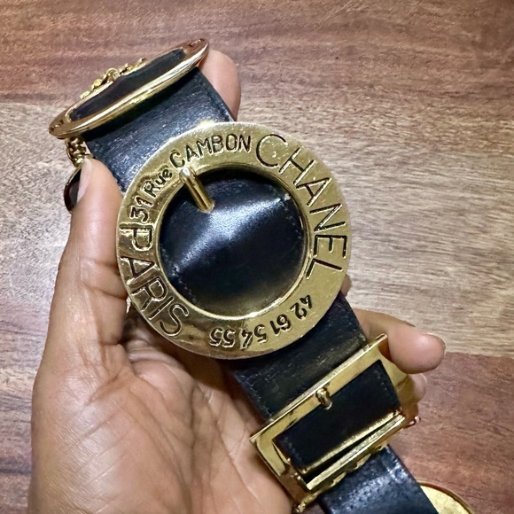 Iconic Vintage CC Rue Cambon Belt – 1980s Lagerfeld Era Belt main image 12